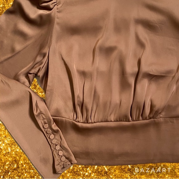 Crop silk blouse - Picture 6 of 7